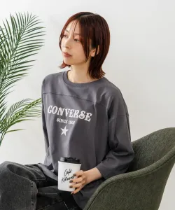 CONVERSE/(W) Футболка с укороченным рукавом и закругленным низом