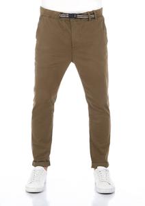 Тканевые брюки riverso Stoff/Chino RIVMalte regular/straight, зеленый