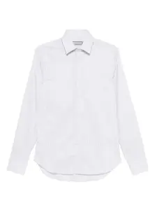 Рубашка в тонкую полоску с длинными рукавами Canali, серый