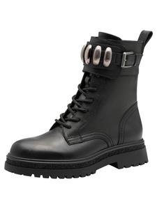 Ботильоны из ЧЕРНОЙ КОЖИ Tamaris