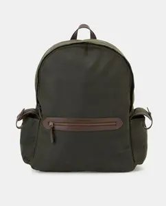 Рюкзак, вощеный холст Emidio Tucci, оливковый/зеленый