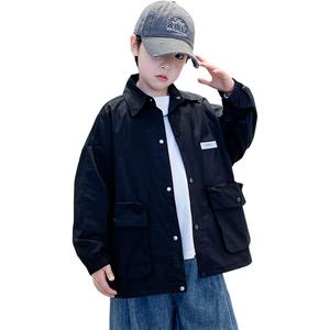 Детская повседневная рубашка с лацканом Lapel Moderate EASTERN CAMEL, черный