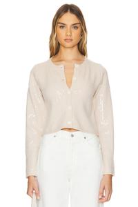 Блеск на кардигане Line & Dot, экрю