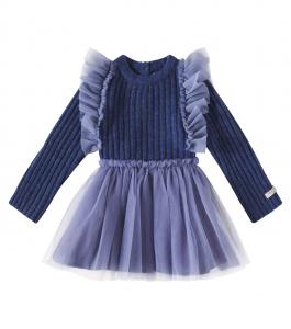 Платье Baby Bilie из хлопковой смеси Donsje, Royal Blue Melange
