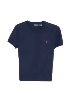 Футболка с вышитым логотипом Polo Ralph Lauren, синий