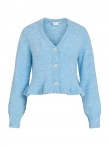 VILA Кардиган 'VIDORIS' вязаный, светло-голубой