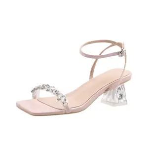 Сандалии с одним ремешком женские WUJI, Pink