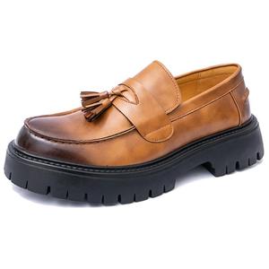 LEXON Мужские повседневные туфли мужские низкие черно-коричневые с желтым, цвет Yellow