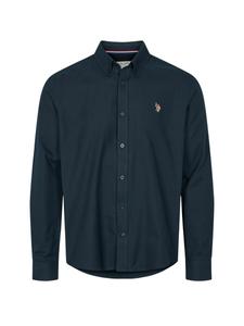 Рубашка на пуговицах классического кроя U.S. POLO ASSN. Jens, Petrol