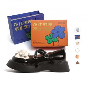 Туфли Мэри Джейн WOXXXN для женщин, черно-розовые [подарочный набор] + подарок