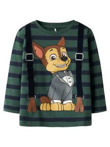 Рубашка NAME IT Nakul Paw, зеленый