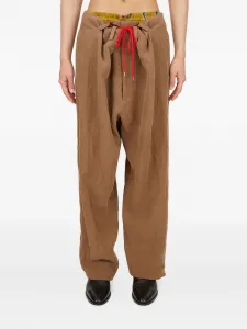 Брюки с кулиской Vivienne Westwood, коричневый
