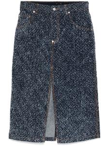 Stella McCartney джинсовая юбка из букле, синий