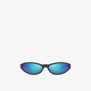 Солнцезащитные очки Balenciaga овальные с оправой из ацетата, фиолетовый