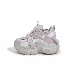 Milan love song Влагоотводящие износостойкие дышащие противоскользящие низкие массивные кроссовки женские фиолетовые, цвет Purple