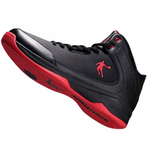 Высокие кроссовки с амортизацией, устойчивые к истиранию и дышащие QIAODAN, белый/jordan красный