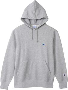 Мужская базовая флисовая толстовка Champion с длинными рукавами и вышитым логотипом (C3-W101Z), синий/серый