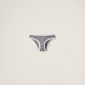 Трусы из рубчатого джерси petit bateau x miu miu MIU MIU, белый/синий