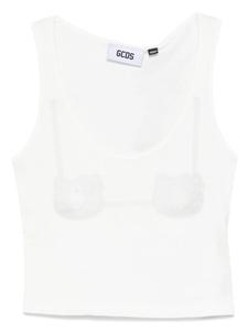 Топ с принтом GCDS x Hello Kitty, белый