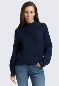 Джемпер TOM TAILOR Jumper, Blue Rib Structure/Dark Blue