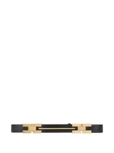 Регулируемый ремень с металлической пластиной Elisabetta Franchi, черный