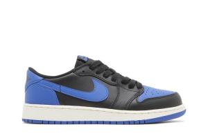 Кроссовки Air Jordan 1 Retro Low OG BG 'Royal', черный