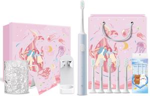 Mi T200 Mi Electric Toothbrush Limited Edition Set с DuPont мягкой щетиной насадкой звуковая зубная щетка бокс лимитированный набор Xiaomi, синий