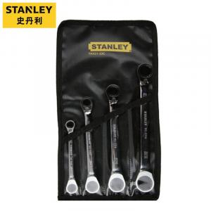 Stanley Набор из 4 предметов британских двуглавых ключей с трещоткой и двусторонней трещоткой TK921-23C