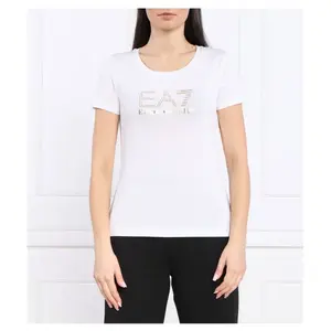Футболка стандартного кроя Ea7, белый