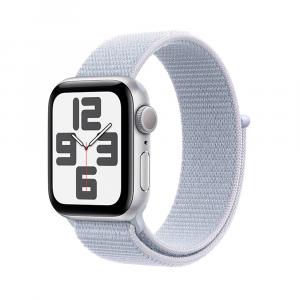 Умные часы Apple Watch SE 2024 (GPS), 40 мм, Silver Aluminum Case/Cyan Sport Loop