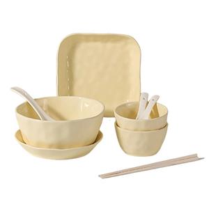 Набор посуды Kawasimaya, зеленый/бежевый, 8 предметов 2 персоны