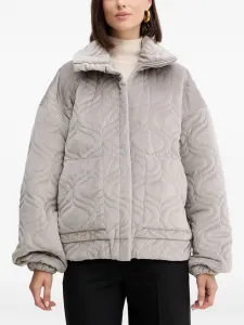 Стеганая куртка Brume на молнии Charo Ruiz Ibiza, серый