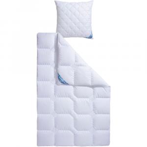 Комплект Fan Kansas одеяло из микрофибры + подушка, нормальное, белый