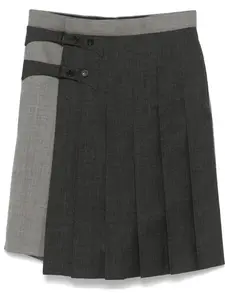 Юбка-шорты с регулируемым ремешком THOM BROWNE, серый