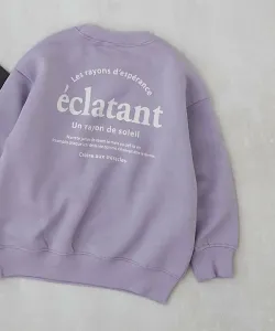 Детская толстовка Devil Lab с принтом в виде квадратов и флисовой подкладкой, коллекция осень-зима 2025 Devirock, цвет 012-Back Logo-S Violet