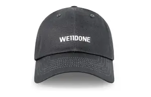 Хлопковая кепка с вышитым логотипом WE11DONE
