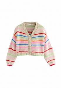 Кардиган Next BOXY , Rainbow Stripe/Beige