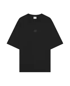 Футболка, свободного кроя, с вышивкой. Filling Pieces, черный