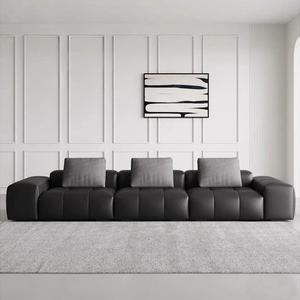 Бескаркасный трехместный диван B-312 Pixel, 280x73x104, черный