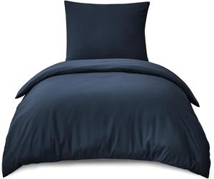 Комплект постельного белья RUIKASI, 2 предмета, 155х220/80x80, темно-синий