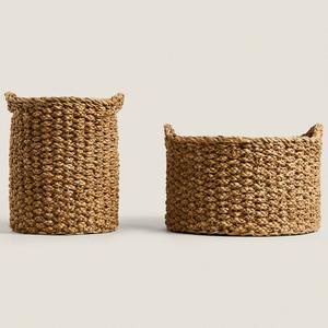 Корзина Zara Home Cylindrical Seagrass