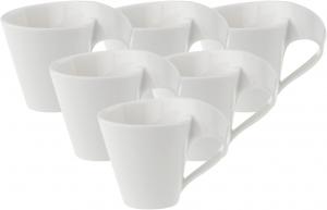 Набор чашек для эспрессо Villeroy & Boch Newwave, 6 предметов, 50 мл, белый
