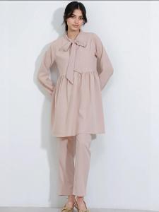 Брючный костюм Bigdart, кремовый