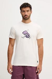 Хлопковая футболка Jean Julien Picture, бежевый