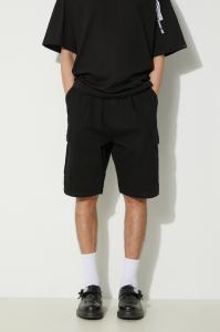 Хлопковые джинсовые шорты Aircraft Alpha Industries, черный