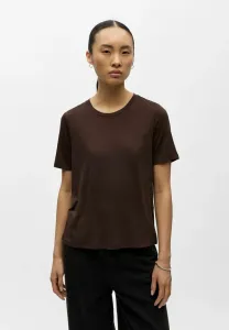 Objannie s/s noos basic tshirt Object, Seal Brown