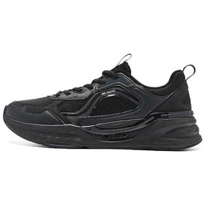 QIAODAN Износостойкие, нескользящие, низкие, повседневные кроссовки для бега, мужские, черно-серые