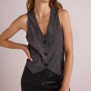 Жилет с застежкой сзади в клетку Glencheck Bella Dahl, Glencheck Plaid