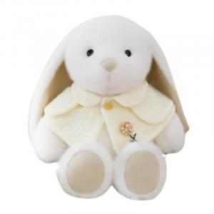 Очаровательная плюшевая кукла с шалью и ушками зайчика высотой 25 см/35 см KecoSweet, белый