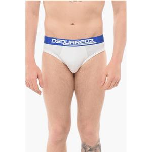 Хлопковые трусы с логотипом на поясе Dsquared2, синий